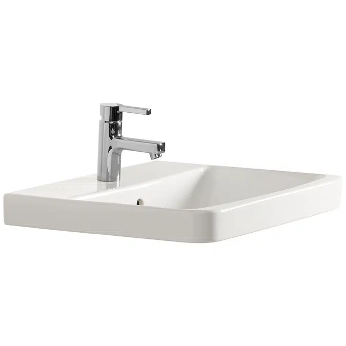 American Standard Heron Semi Inset Basin 1 Taphole White