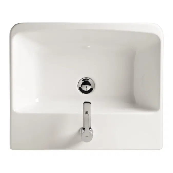 American Standard Heron Semi Inset Basin 1 Taphole White