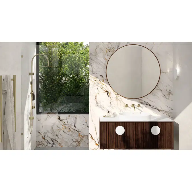 Milli Oria Shower/Bath Wall Mixer PVD Brushed Gold