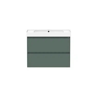 Image for Roca Ona Vanity All Drawer Twin Centre Bowl 800mm Matte Green