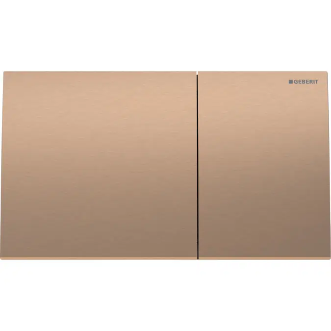 Geberit Sigma70 Dual Flush Button Red Gold Easy Clean Coating