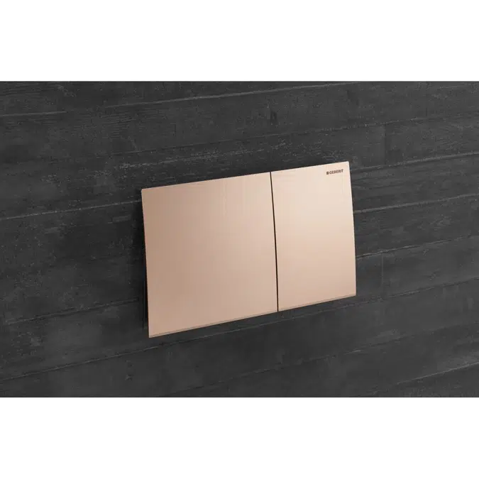 Geberit Sigma70 Dual Flush Button Red Gold Easy Clean Coating