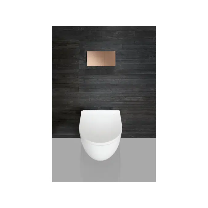 Geberit Sigma70 Dual Flush Button Red Gold Easy Clean Coating