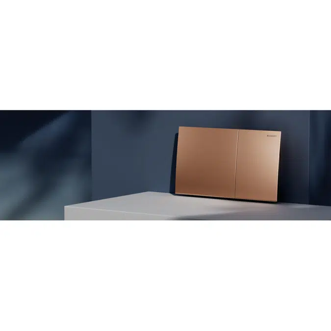 Geberit Sigma70 Dual Flush Button Red Gold Easy Clean Coating