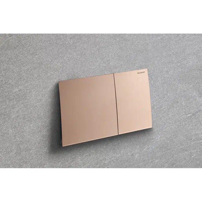 Geberit Sigma70 Dual Flush Button Red Gold Easy Clean Coating