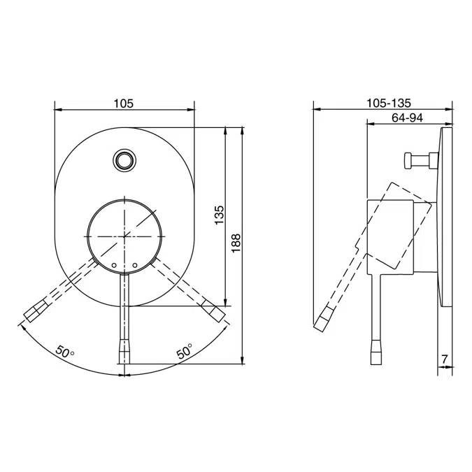 GROHE Essence New Shower / Bath Mixer Tap with Diverter Chrome (V2)