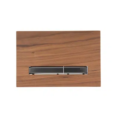 Image for Geberit Sigma50 Dual Flush Button Wood/Black Chrome