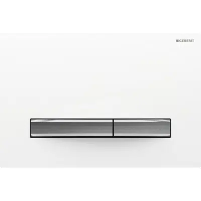 Image for Geberit Sigma50 Dual Flush Button White/Chrome