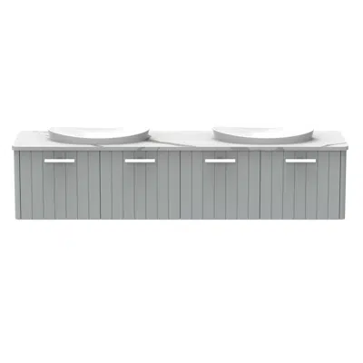 afbeelding voor Kado Neue All-Door 1800 Double Bowl Wall Hung Cherry Pie