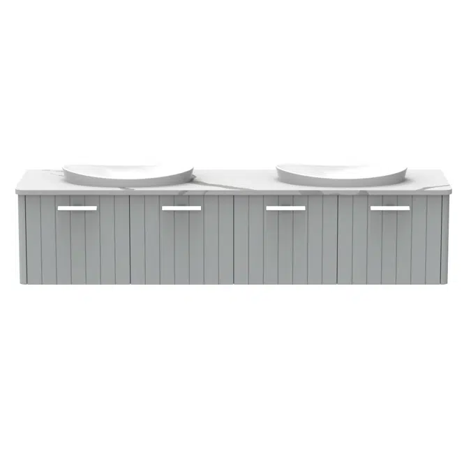 Kado Neue All-Door 1800 Double Bowl Wall Hung Cherry Pie