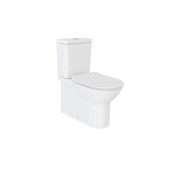 Roca Debba Rimless Close Coupled Back To Wall Bottom Inlet Toilet Suite (4 Star)