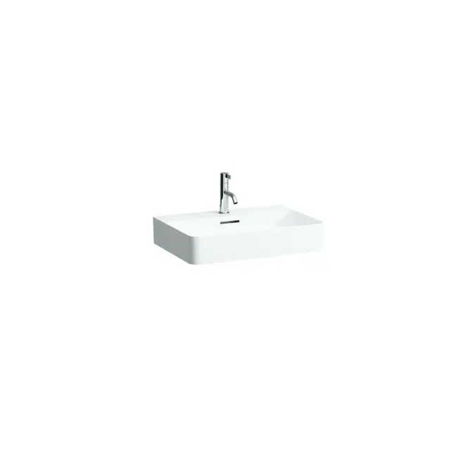 LAUFEN Val Wall / Counter Basin with Overflow 1 Taphole 550mm White