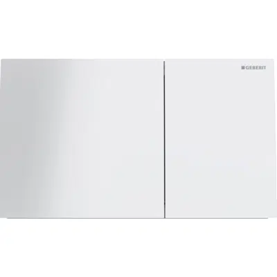 Image for Geberit Sigma70 Dual Flush Button White Glass