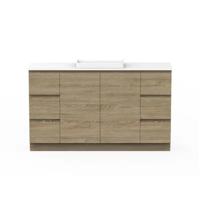 Immagine per Posh Domaine 1500mm Ensuite Floor Mount Vanity Unit Single Bowl Cherry Pie Top (no basin)