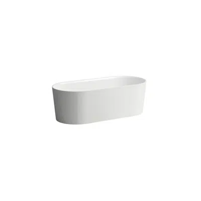 imazhi i LAUFEN Val Freestanding Bath with Overflow 1600 x 750 Sentec White