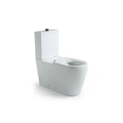 Зображення для Wolfen 800 Close Coupled Back to Wall Rimless Toilet Suite with Single Flap Seat White (4 Star)