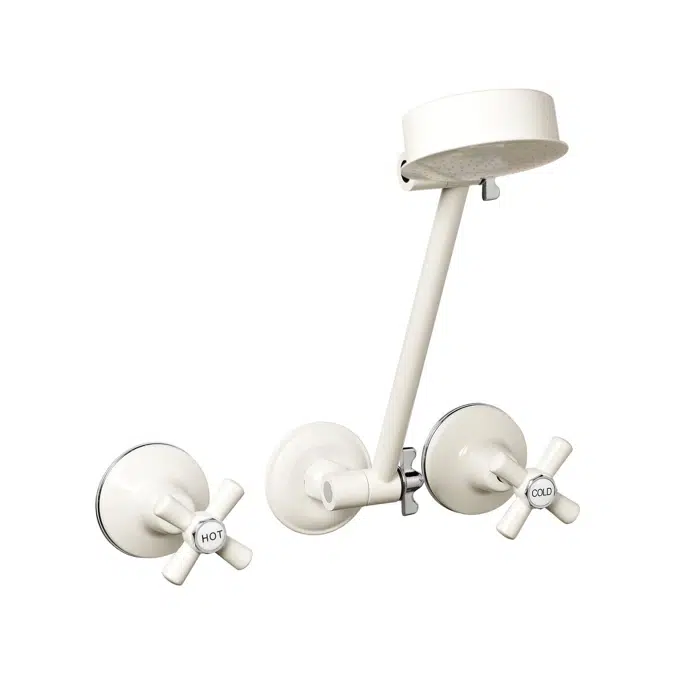 BIM objects Free download! Posh Bristol Shower Set White / Chrome (3