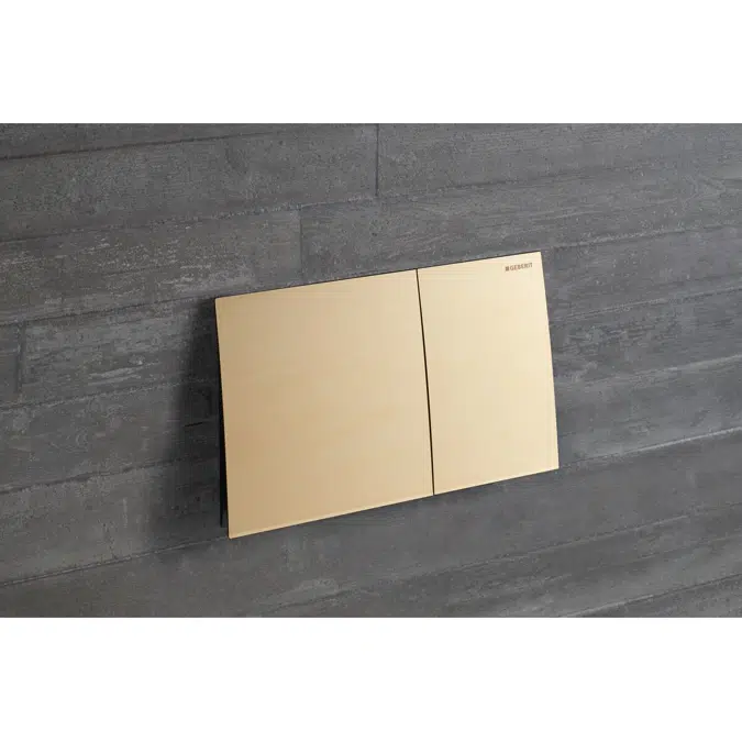 Geberit Sigma70 Dual Flush Button Brass Easy Clean Coating