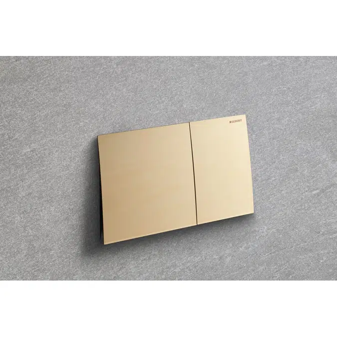 Geberit Sigma70 Dual Flush Button Brass Easy Clean Coating