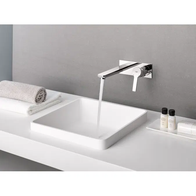 GROHE Lineare New Wall Basin Mixer Set 149mm Chrome (5 Star)