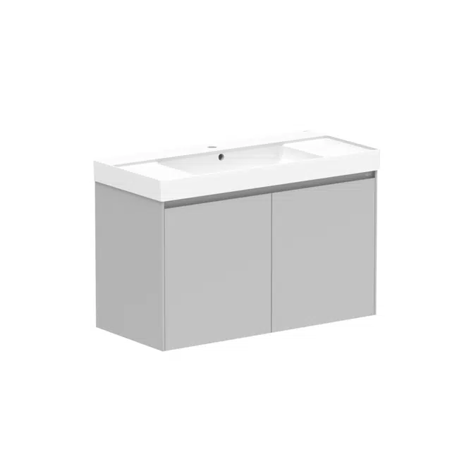 Roca Ona Vanity All Door Centre Bowl 1000mm Matte Grey