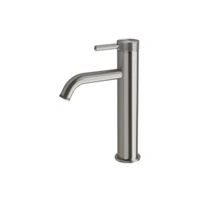 Image for Milli Etch Medium Height Basin Mixer Tap Brushed Gunmetal (6 Star) Lead Free