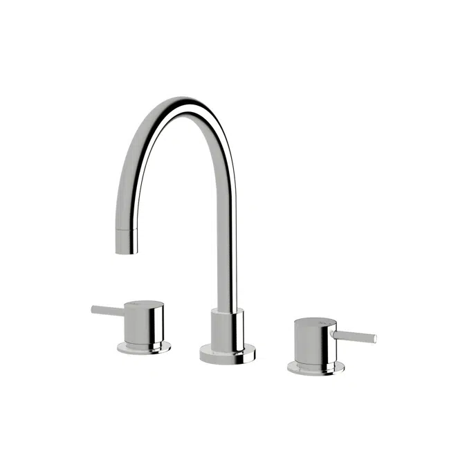 BIM objects - Free download! Sussex Scala Hob Sink Set Curved Chrome (3 ...