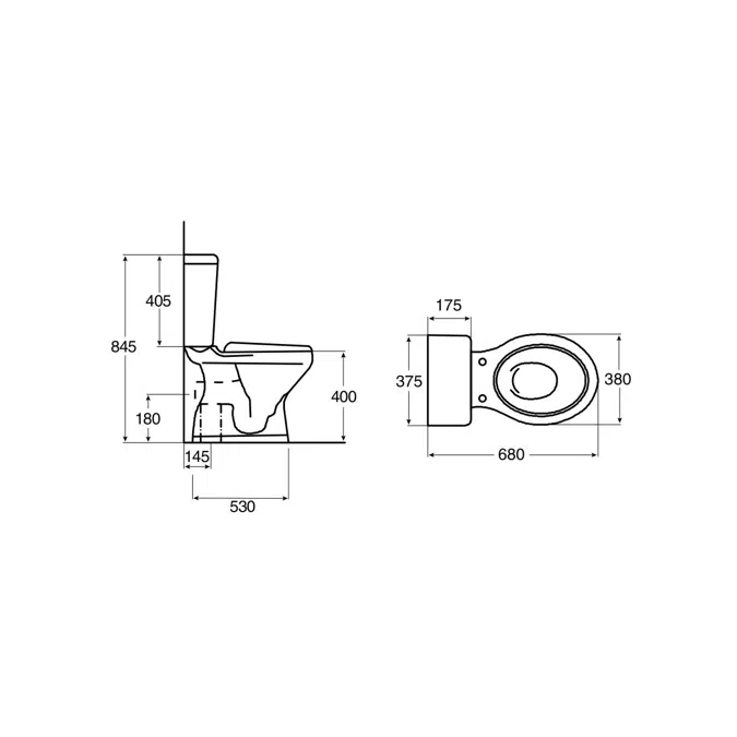 Posh Solus Square Close Coupled Toilet Suite | informacionpublica.svet ...