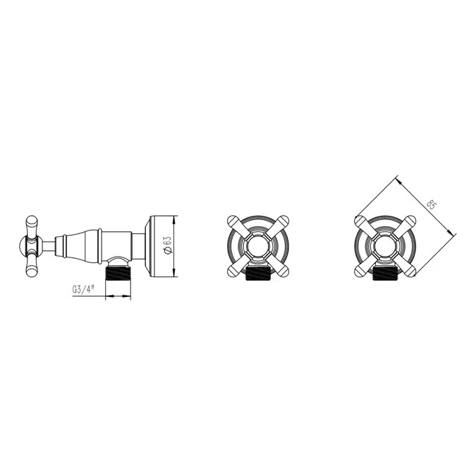 Milli Voir Washing Machine Stops Cross Chrome