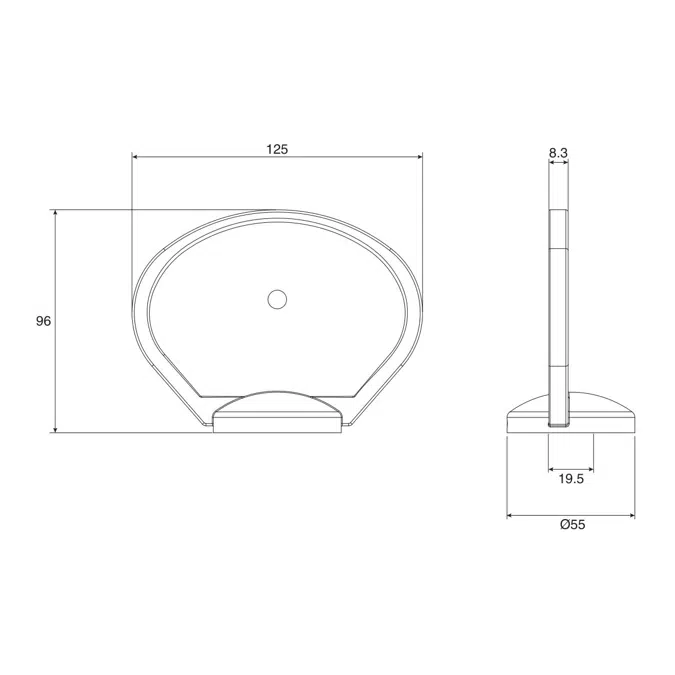 Base Soap Dish Chrome