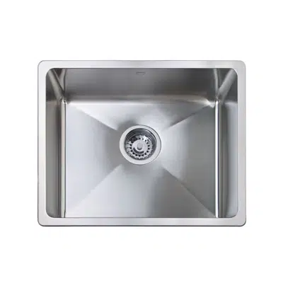 รูปภาพสำหรับ Memo Hugo Extended Single Bowl Sink No Taphole Stainless Steel