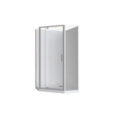 billede til Posh Bristol Angled Shower System 1000 x 1000 x 2000mm