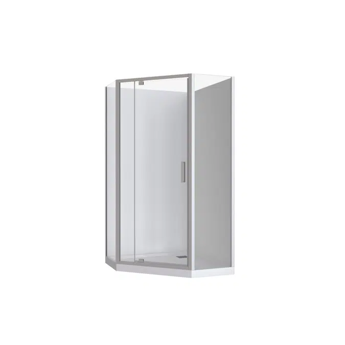 Posh Bristol Angled Shower System 1000 x 1000 x 2000mm