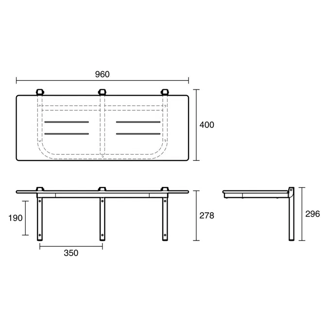 bim-objects-free-download-mizu-drift-shower-seat-960-x-400mm-white
