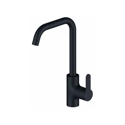 kép a termékről - Mizu Soothe Square Gooseneck Sink Mixer Tap Matte Black (4 Star)