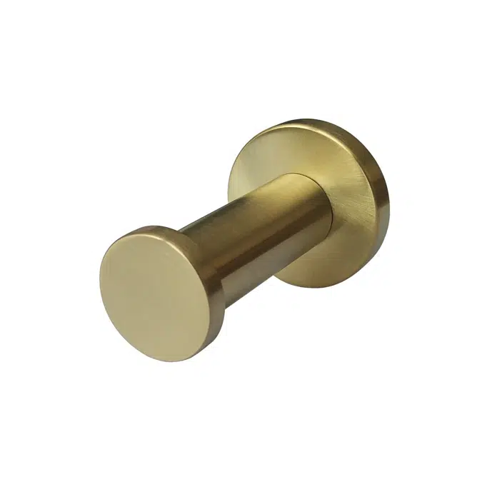 BIM objects - Free download! Mizu Drift Robe Hook Brushed Gold | BIMobject