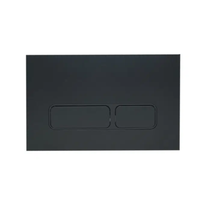 Hideaway+ Rectangle Button/ Plate Inwall ABS Matte Black