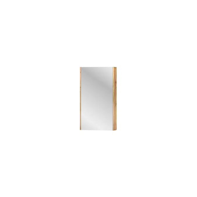 Kado Arc Shaving Cabinet 450W X 800H X 130D Single Door - Solid Timber Sides