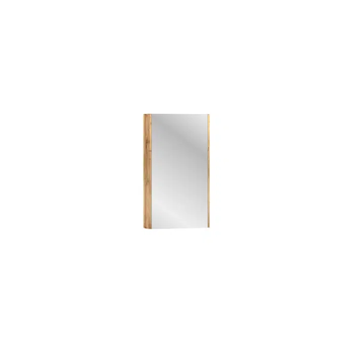 Kado Arc Shaving Cabinet 450W X 800H X 130D Single Door - Solid Timber Sides