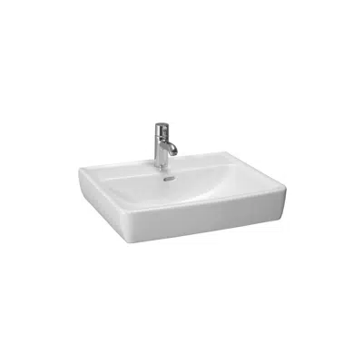 Image for LAUFEN Pro A Wall/Counter Basin with Overflow & Fixing Bolts 1 Taphole 600 x 480mm White
