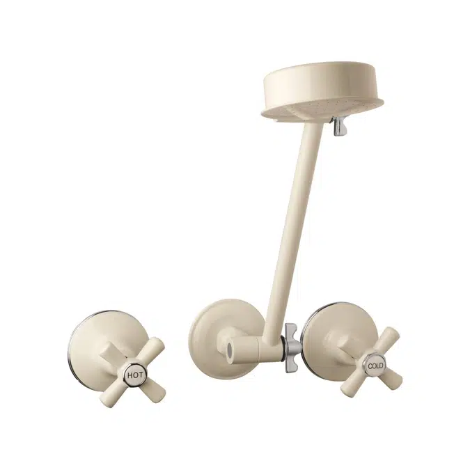 BIM objects Free download! Posh Bristol Shower Set Ivory / Chrome (3