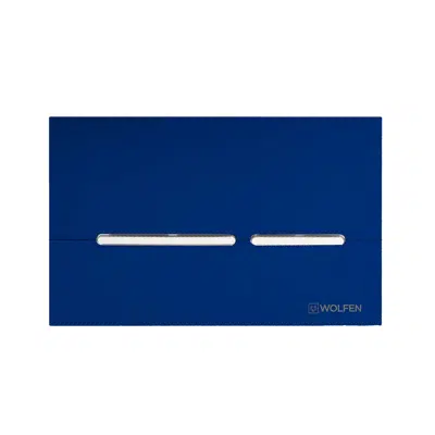 изображение для Wolfen Button / Plate (Inwall) ABS Plastic Blue / Chrome