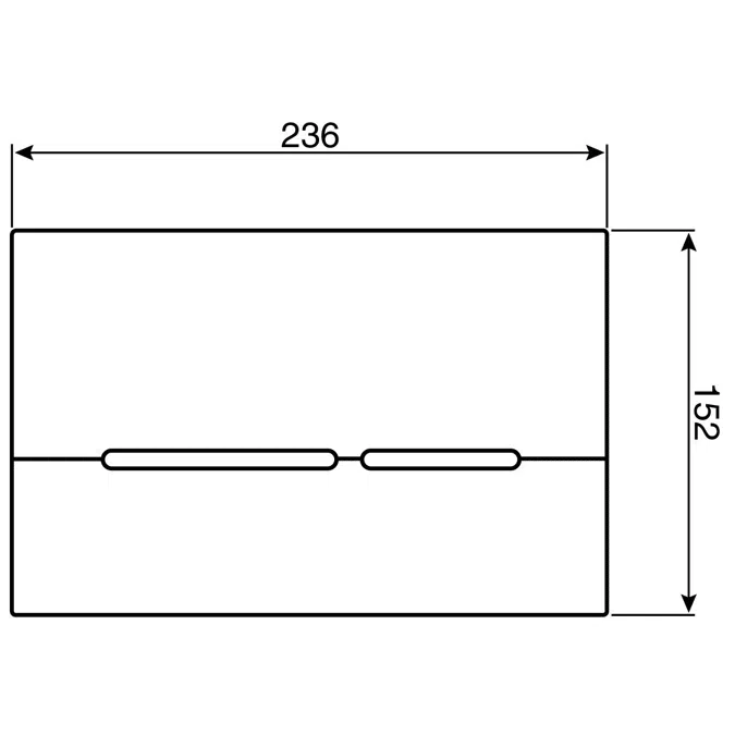 Wolfen Button / Plate (Inwall) ABS Plastic Blue / Chrome