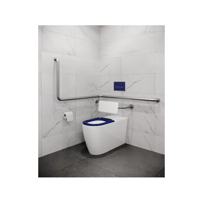 Wolfen Button / Plate (Inwall) ABS Plastic Blue / Chrome