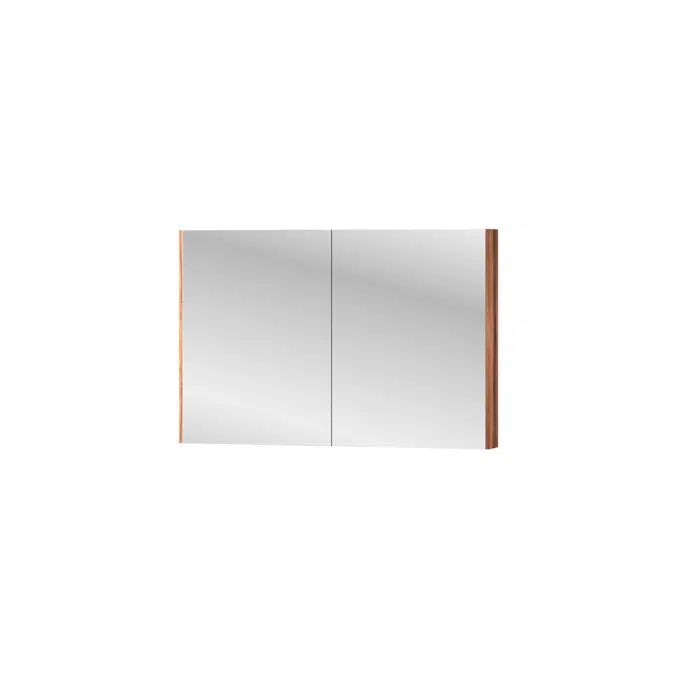Kado Arc Shaving Cabinet 1200mm x 800mm x 130mm 2 Door Red Tulip