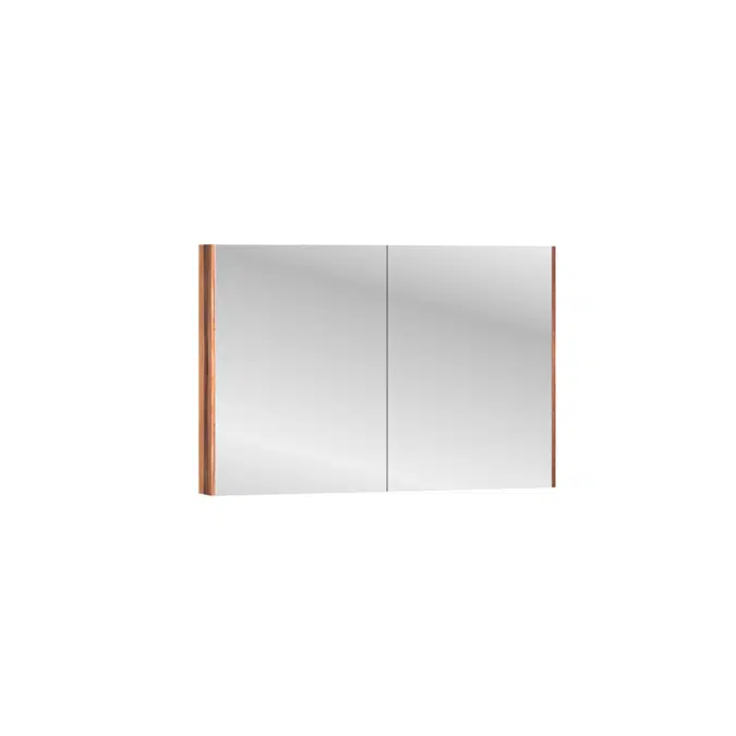 Kado Arc Shaving Cabinet 1200mm x 800mm x 130mm 2 Door Red Tulip