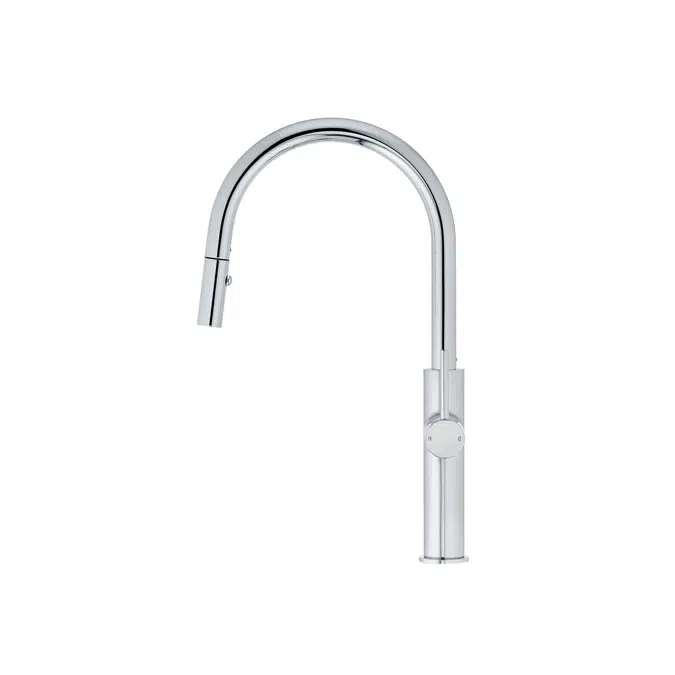 Mizu Drift Pull Out Gooseneck Sink Mixer Curve 2 Function Chrome (5 Star) Lead Free