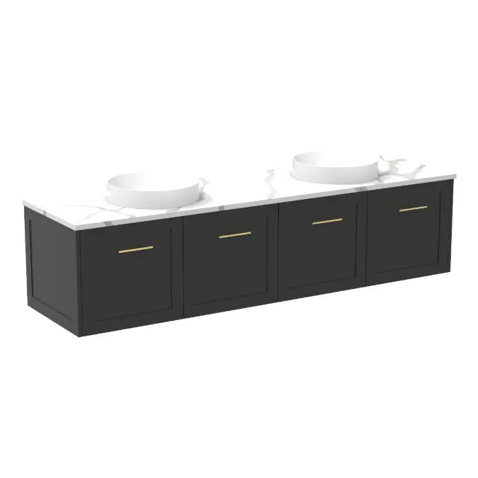 Kado Lux All Door 1800mm Double Bowl Wall Hung Cherry Pie
