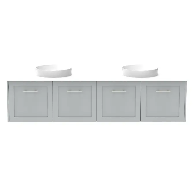 Kado Lux All Door 1800mm Double Bowl Wall Hung Cherry Pie