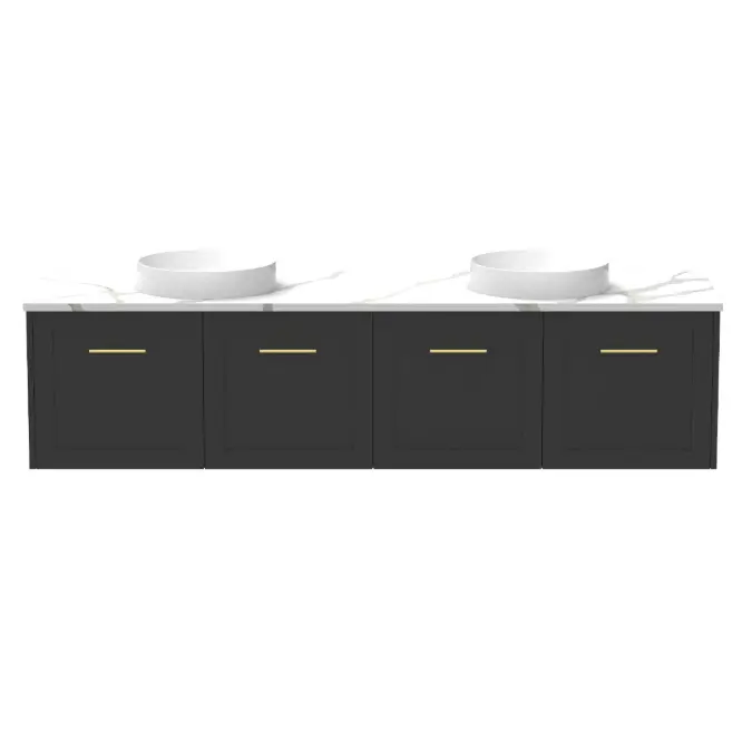 Kado Lux All Door 1800mm Double Bowl Wall Hung Cherry Pie